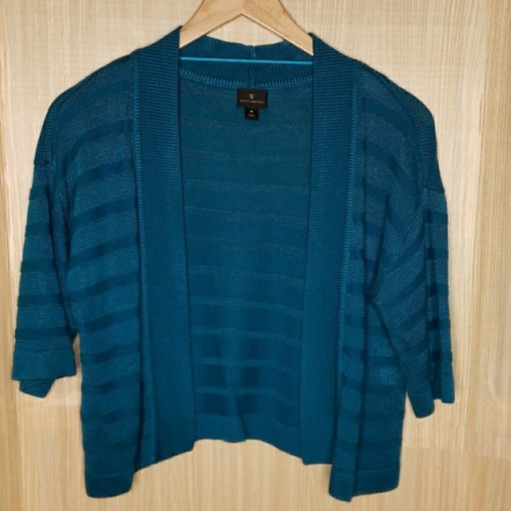 Worthington Womens Teal NWOT Open Front Cardigan